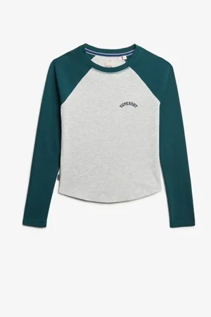 Superdry Essential Logo Ribbed Baseball Long Sleeve Top38