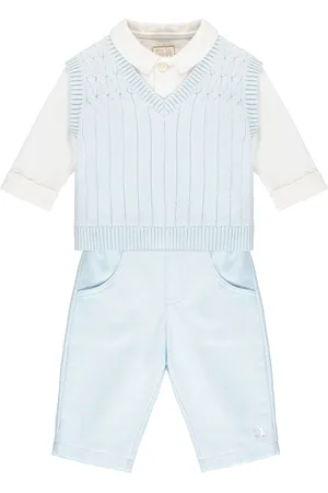 Emile et Rose Blue Three-Piece Occasionwear Set24 Months (92cm)