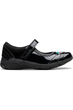 Clarks Buty dziecięce z lakierowanej skóry Relda Spark MJEU 33 F (UK 1)