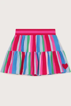 Monsoon Stripe Tiered 100% Cotton Skort9