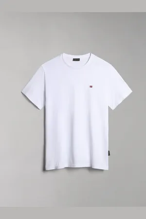 Napapijri 100% Cotton Salis Short Sleeve White T-ShirtM