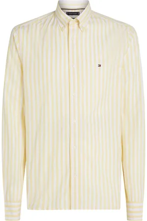 Tommy Hilfiger Regular Fit Flex Poplin Stripe 100% Cotton ShirtL