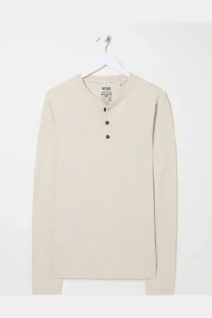 Fat Face FatFace Long Sleeve Slub HenleyL Reg