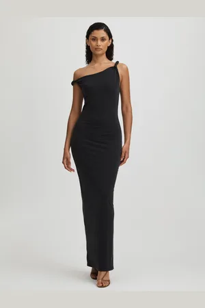 GOOD AMERICAN Twisted Strap Jersey Maxi DressXL