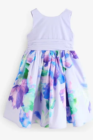 Angel & Rocket Elisa Print Border Bow Back Dress146152 cm