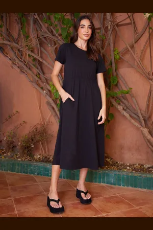 Threadbare 100% Cotton Smock Style Midi Dress36