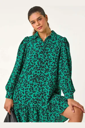 Roman Abstract Print Shirt Dress40