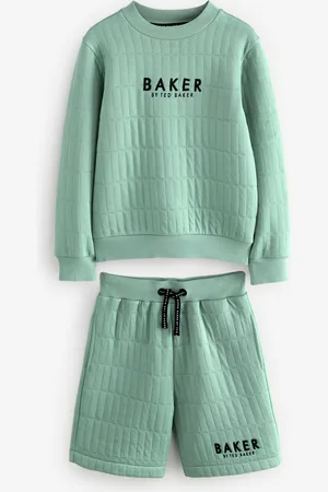 Ted Baker Green Quilted Sweatshirt And Shorts Set10 lat (140 cm)
