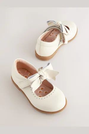Next Bow Leather Touch Fastening ShoesEU 19 (UK 3)