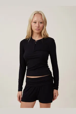 Cotton On Sleep Recovery Henley Long Sleeve PyjamasS