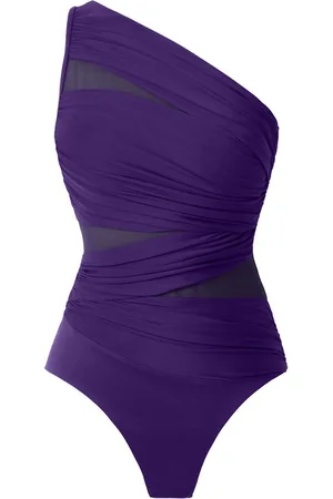Miraclesuit Purple Tummy Control Network Jena Swimsuit44
