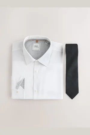 Next Slim Fit Shirt and Tie Pack With Cutaway Collar18 cali