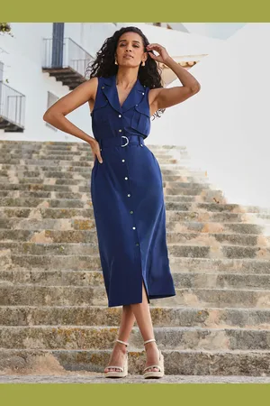 Sosandar Midi Belted Shirt Dress40