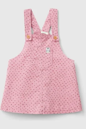 Benetton Pink Polka Dot Dress With Sleeves9