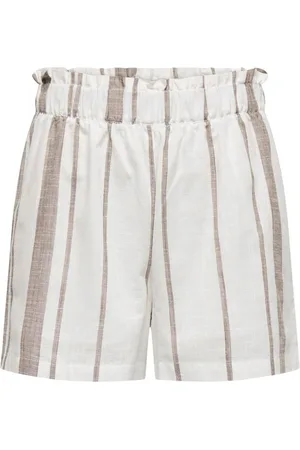 JDY Stripe 100% Cotton Blend ShortsM 10