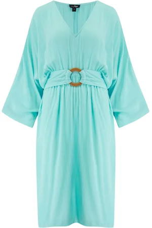 Pour Moi Crinkle O Ring Midi Beach Kaftan36
