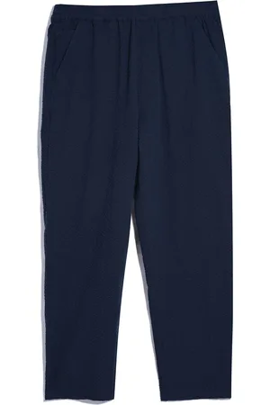 Farah Blue 100% Organic Cotton Hawtin Seersucker TrousersL