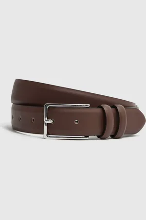 Reiss Dante Smooth Leather Belt32
