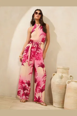 Lipsy London Printed Halter Neck Sleeveless Jumpsuit42