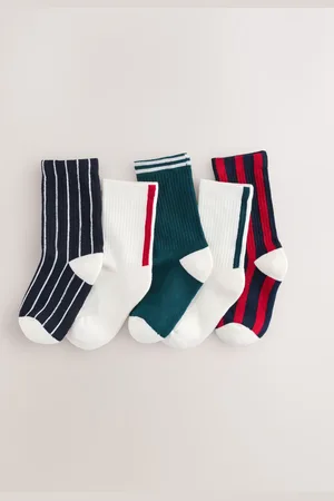 Next Cushioned Footbed Stripe Socks 5 Pack7-10