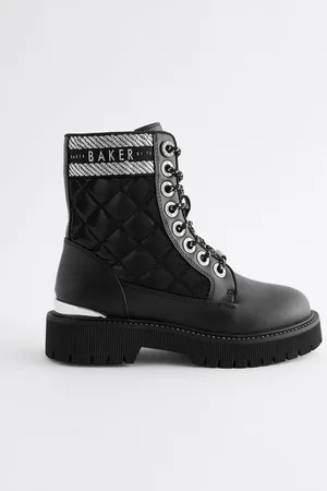 Ted Baker Czarne buty dziewczęce na grubym obcasie EU 35.5 (UK 3)