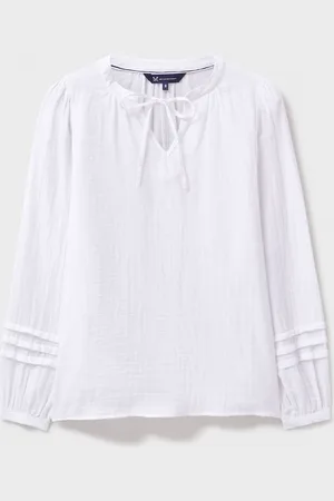 J.Crew Company Eden Double Cloth Tie 100% Cotton Blouse44