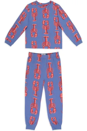 Chelsea Peers Kids Organic Cotton Lobster Print Long Pyjamas Set8692 cm