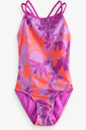 Speedo Printed Twinstrap Swimsuit122128 cm