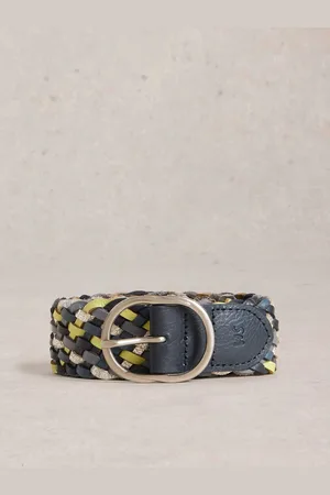 White Stuff Leather Weave BeltM-L