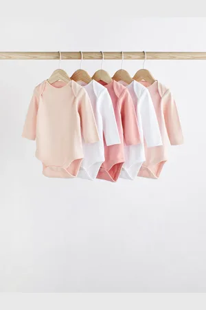 Next Essential Long Sleeve 100% Cotton Baby Bodysuits3