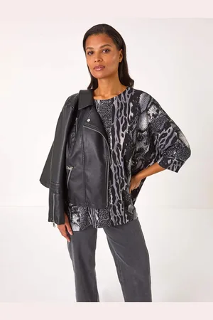Roman Animal Print Tunic Top42