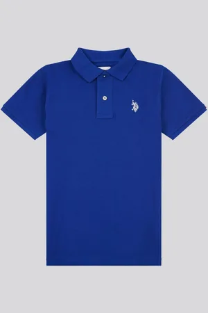 U.S. Polo Assn. U. S. Polo Assn. Boys Double Horsemen 100% Cotton Polo Shirt122128 cm