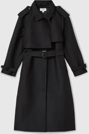 Reiss August Gabardine Trench Coat with Cotton38