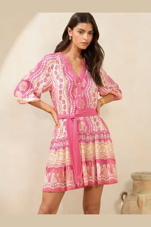 Lipsy London Beach 3/4 Sleeve Mini Shirt Dress42