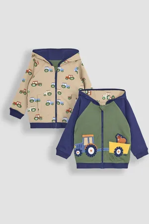 JoJo Maman Bébé Print Appliqué Reversible Hoodie116122 cm
