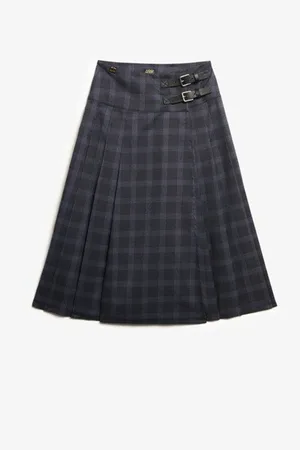 Superdry Check Pleated Midi Skirt42