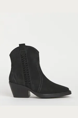 Simply Be Braided Western Boots In Wide Fiteu41