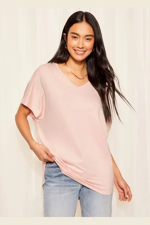 Friends Like These Short Sleeve V Neck Tunic Top54