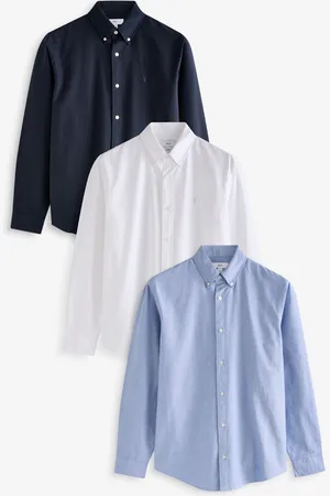 Next 100% Cotton Long Sleeve Oxford Shirts 3 PackXX-Large