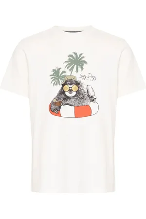 Blend Owl Print Short Sleeve 100% Cotton T-ShirtXXXL