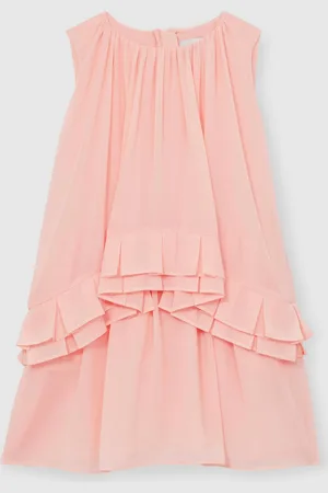 Reiss Luni Chiffon Tiered Dress128134 cm