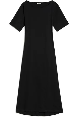 Albaray Open Back 100% Cotton Black Dress46