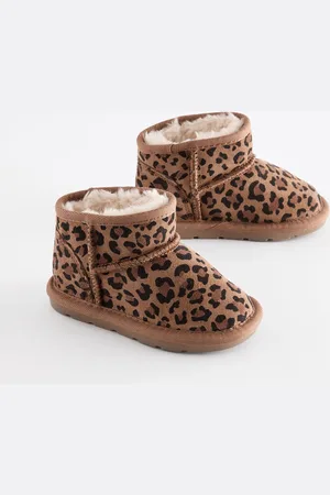 Next Faux Fur Lined Water Repellent Pull-On Suede BootsEU 30.5 (UK 12)
