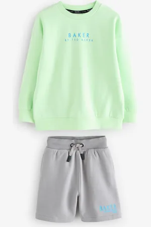 Ted Baker Lime Green Sweatshirt And Shorts Set140146 cm
