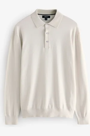 Next Knitted Long Sleeve Polo ShirtM Reg