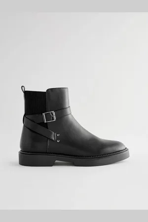 Next Forever Comfort Chelsea Buckle Ankle BootsEU 39 (UK 6)