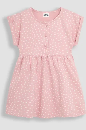 JoJo Maman Bébé Spot Button Front 100% Cotton Dress98104 cm