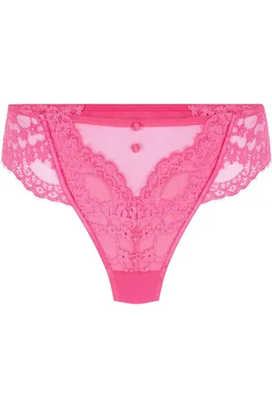 Hunkemöller Hunkemöller 100% Cotton Daisy White Thong2X-L