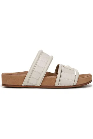Sam Edelman Cream Rowan Slides Sandalseu41