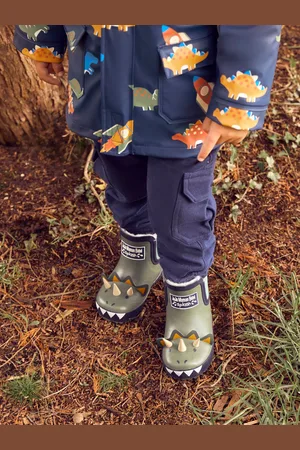 JoJo Maman Bébé Kalosze do kostki z miękką podszewką i motywem dinozauraEU 27 (UK 9)